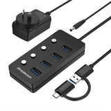 Simplecom SuperSpeed USB-A power adapter.