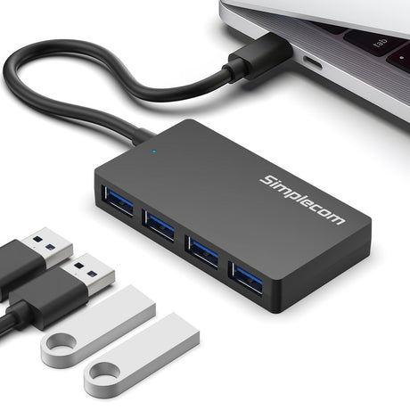 Simplecom SuperSpeed hub USB, lightweight.