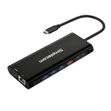 Simplecom CHT814 14-in-1 USB-C 4K Triple Display MST Docking Station with Dual HDMI DP