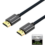 Simplecom SBT002 nylon braided HDMI 2.1 cable, 48Gbps.