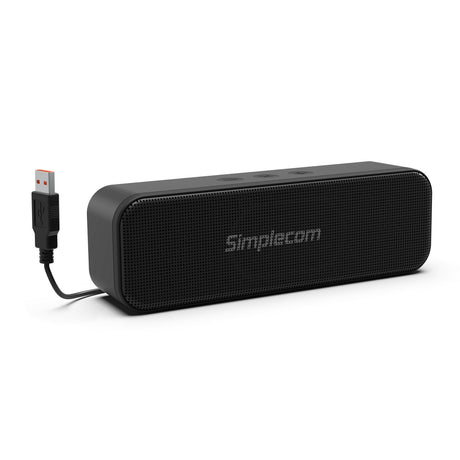 Simplecom portable stereo soundbar speaker.