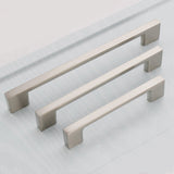 Brushed Nickel Kitchen Door Cabinet Drawer Handle Pulls 96MM