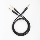 Gold cable, 2x 6.35mm.