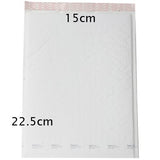50 Piece Pack - 22.5cm x 15cm White Bubble Padded Envelope Bag Post Courier Shipping SMALL Self Seal