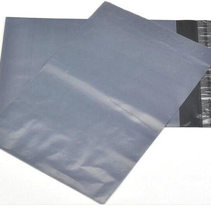 100 Bulk Buuy Pack - 400x300 mm GREY PLASTIC MAILING SATCHEL COURIER BAG POLY POSTAGE SHIPPING POST SELF SEAL