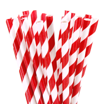 1000 Bulk Wholesale Pack Red White Drinking Straws Biodegradable Eco Paper Birthday Party Event Bistro Bar Cafe Take Away