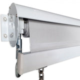 Outdoor Roller Blind Sun Screen Awning With Aluminium Hood