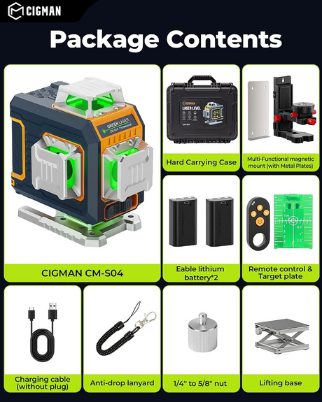 Green measuring tools, operated by remote control.
