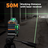 CIGMAN Green Laser Level 3 x 360°, Self-Leveling Construction Laser CM701SE