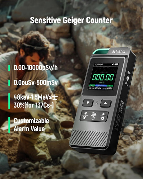 ERICKHILL 3 in 1 EMF Detector, Electromagnetic Field Radiation Detector.