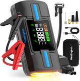 Car Jump Starter with Air Compressor, Hemingson 160PSI 3000A Portable Car Battery Jump Starter (9.0L Gas/8.0L Diesel), 12V Car Battery Jump Box Jumper Starter with Oversized LCD Display, Lights