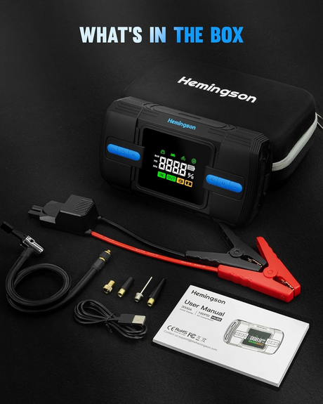 Compressor portable batteries, 9.0L, lightweight.