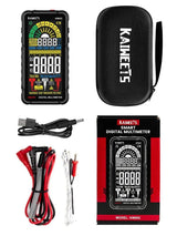 KAIWEETS Smart Multimeter Rechargeable Electrical Tester with Auto Ranging Digital Voltmeter Measures Voltage Current Resistance Continuity Capacitance Temperature Frequency NCV 6000 Counts TRMS