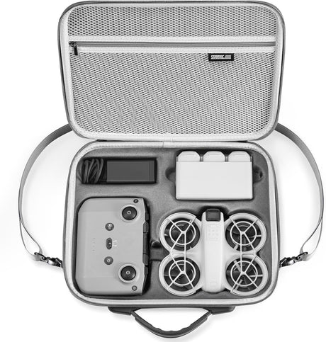 Startrc Carrying Case for DJI Neo Portable PU Storage Protective Bag for DJI Neo Fly More Combo Accessories.