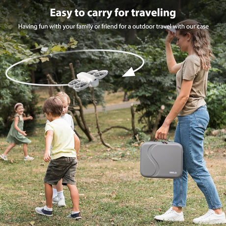 Startrc Carrying Case for DJI Neo Portable PU Storage Protective Bag for DJI Neo Fly More Combo Accessories.
