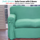 Jade Green Sofa Cover 2 to 3 Seater 230 X 420cm - View 2