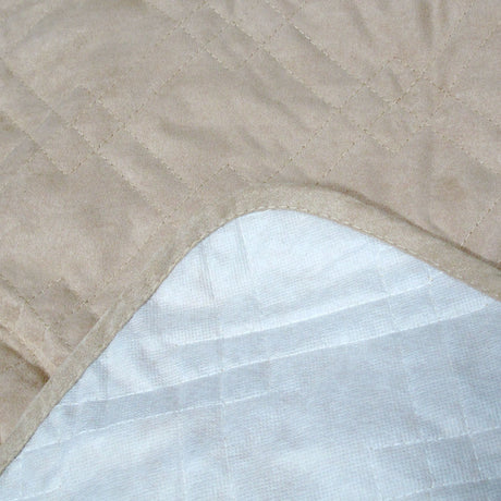 Faux Suede 1 Seater Sofa Protector Camel - View 3