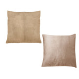 Pair of Calico Corduroy Cushions Latte.
