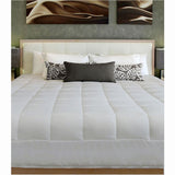 Grey cushion quilt pad, single size.