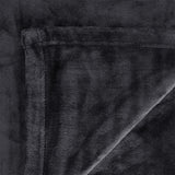 In 2 Linen 350GSM Plush Ultra Soft Velvet Touch Blanket Charcoal Double/Queen