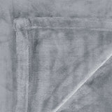In 2 Linen 350GSM Plush Ultra Soft Velvet Touch Blanket Silver King/Super King