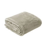 In 2 Linen 350GSM Plush Ultra Soft Velvet Touch Blanket Taupe King/Super King