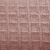 Cotton Waffle Blanket Dusty Pink King