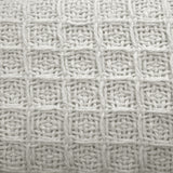 Cotton Waffle Blanket White Queen