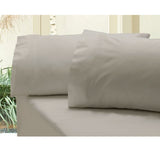 Revive grey cotton bed sheets, double size.