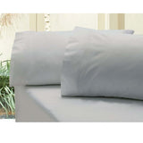 Revive silver cotton bed sheets, king size.