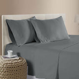 Bamboo cotton bed sheets, queen size, breathable.