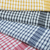 Hotel Living Set of 2 Jumbo Cotton Check Tea Towels 60x90cm Yellow