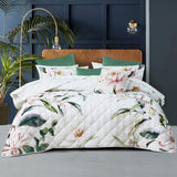 Bianca Indi White Polyester Coverlet Set Super King