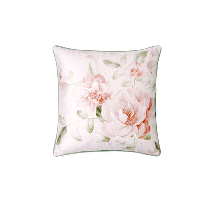 Bianca Layla White Velet Square Filled Cushion 43 x 43cm