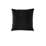 Bianca Coordinates black velvet square cushion.