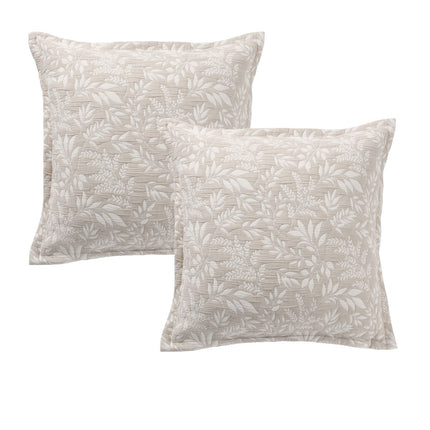 Bianca Pair of Ameila Stone European Pillowcases 65 x 65cm