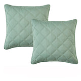 Olive pillowcases, 65 x 65cm, machine washable.