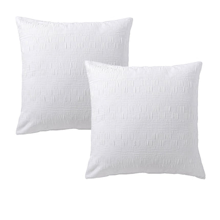 Bianca Pair of Cosmo White European Pillowcases 65 x 65cm