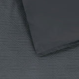 Bianca Hallston Charcoal Pre-Washed Cotton Quilt Cover Set King