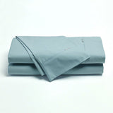 Bianca blue cotton percale sheet, queen size.