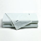 Bianca white cotton percale sheet, queen size.