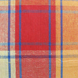 Cotton Plaid Checks Oblong Table Cloth Yellow 130 x 180cm