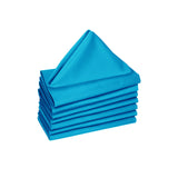 Hoydu Set of 8 Cotton OR Poly Cotton Napkins Blue Bird