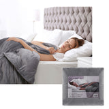 Grey removable blanket cover, single size.