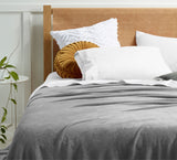 Grey blanket, queen size.