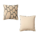 Accessorize black filled square cushion.