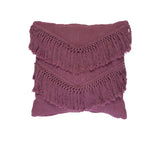 Bedding House Heather Plum (Also known as Red) Luxury Cotton Filled Cushion.