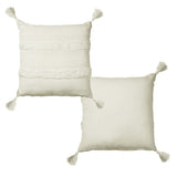 Accessorize off white cotton filled cushion.