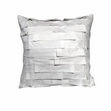 Accessorize white square filled cushion, 45x45 cm.