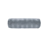 KAAT Amsterdam Softy Stripe Blue Grey Oblong Neckroll Filled Cushion 22cm x 70cm
